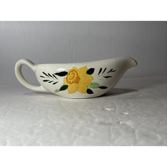 Stangl Pottery Country Garden Gravy Boat with Matching Underplate USA - Picture 10 of 14